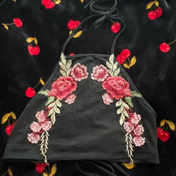 Tops - floral halter top